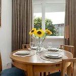 Blue Two Bedroom In With Desk, Bathtub And Balcony By Renters * Breslavia