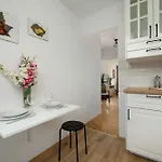 Blue Two Bedroom In With Desk, Bathtub And Balcony By Renters *