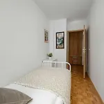 Blue Two Bedroom In With Desk, Bathtub And Balcony By Renters * Breslavia