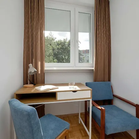 Blue Two Bedroom In With Desk, Bathtub And Balcony By Renters Lejlighed Wrocław